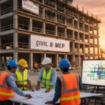 Coordinating Civil and MEP Work on a Construction Site